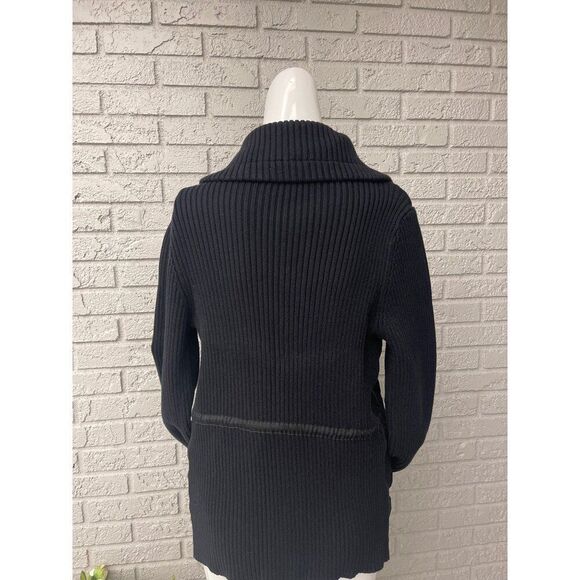 Jones New York Women Black Front Zip-Up Sweater / Jacket Size PM - Picture 6 of 11